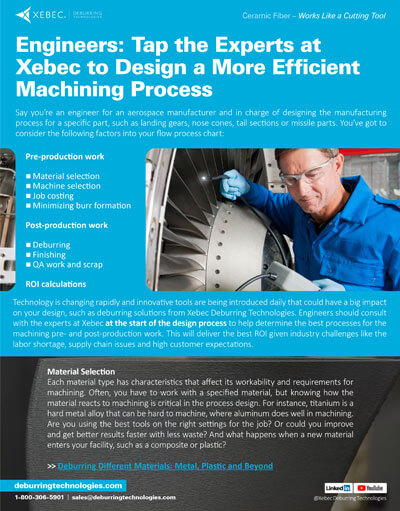 Engineers: Tap the Experts at Xebec to Design a More Efficient Machining Process
